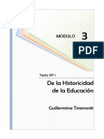 Tiramonti - de La Historicidad de La Educación
