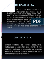 Certimin SA servicios analíticos minería industria