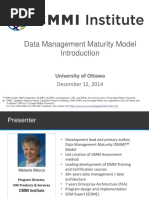 CMMI Data Management Maturity Model Introduction