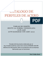 Catalogo de Perfiles de Acero - 2017