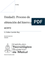 Unidad 1: Proceso de Obtención de Hierro y El Acero