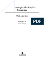 1) U. Eco - The Search For The Perfect Language