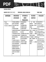 1º bimestre ciências