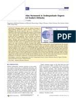 Case Study Using Online Homework in Undergraduate Organic Chemistry: Results and Student Attitudes