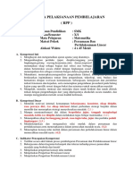 RPP Persamaan Dan Pertidaksamaan Linear PDF