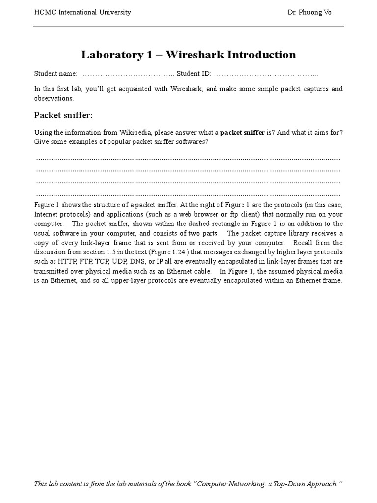 Wireshark Lab: Introduction Guide | PDF | Transmission Control Protocol ...