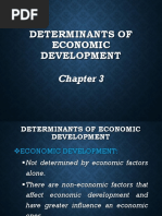 Chapter 3 Determinants of Economic Development