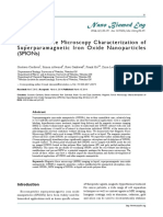 Nano Biomed Eng: Magnetic Force Microscopy Characterization of Superparamagnetic Iron Oxide Nanoparticles (Spions)