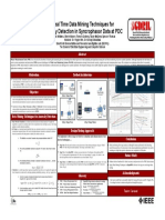 Anomaly Detection in Syncrophasor Data at PDC: Real Time Data Mining Techniques For