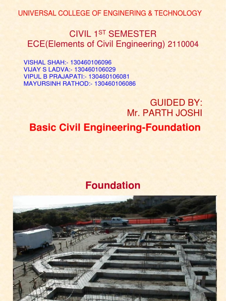 Civil Engineering Foundations Overview | PDF | Deep Foundation | Column