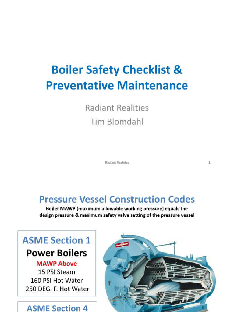 2016 Boiler Safety Checklist and Preventative Maintenance PDF