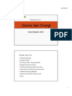 Pertemuan Ke-5 (Usaha Dan Energi)