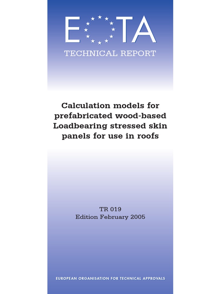 Technical Report: Calculation Models For Prefabricated Wood-Based ...