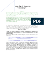 Income Tax Voluntary According to Constitution