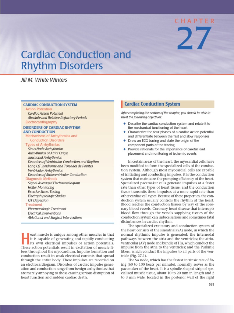 Cardiac Conduction System Overview | PDF | Electrocardiography | Heart