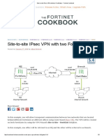 Site-To-site IPsec VPN With Two FortiGates - Fortinet Cookbook