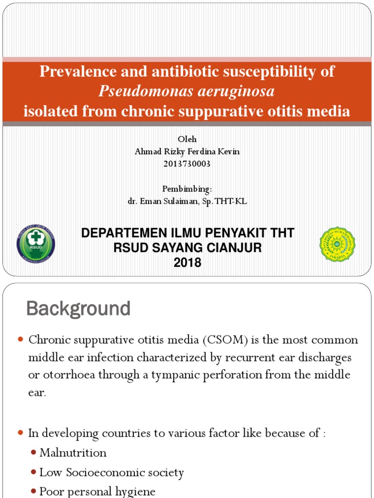 Prevalence and Antibiotic Susceptibility of Pseudomonas Aeruginosa ...