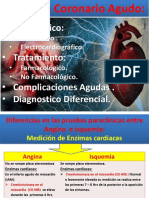 UNIDAD II - Sistema cardiovascular - Sindrome Coronario Agudo. Diagnostico enzimatico y electrocardiografico.Tratamiento.Complicaicones -UNICA-Fernanda Pineda Gea.pptx