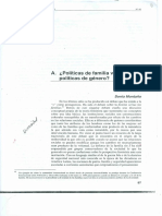 ¿Políticas de Familia Vs Políticas de Género? Sonia Montaño PDF