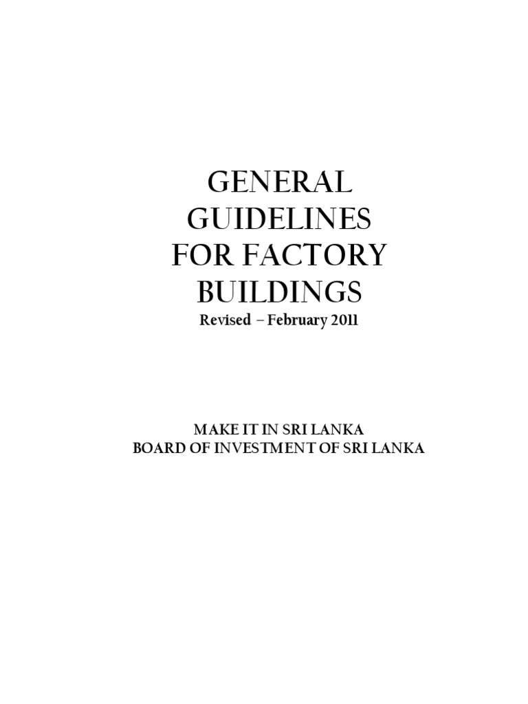 BOI Guidelines For Factory Building PDF | PDF | Ventilation ...