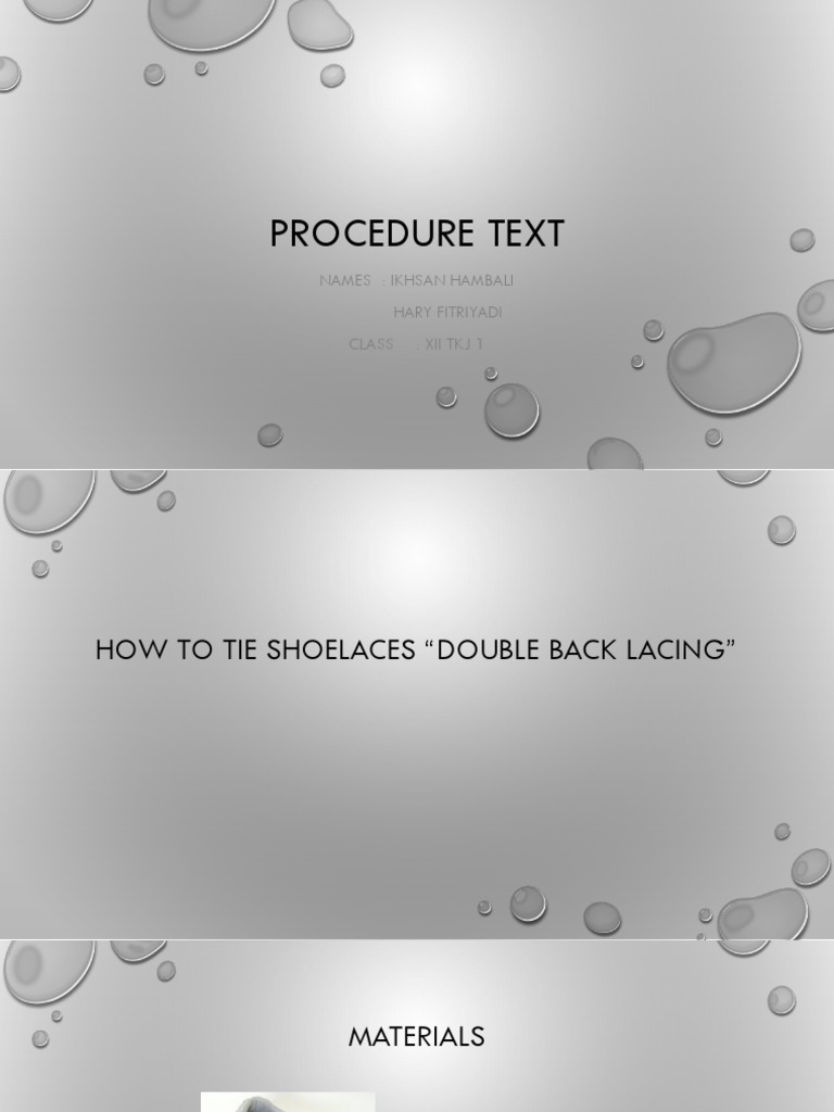 Double Back Lacing Guide | PDF