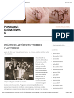 Prácticas Artísticas Textiles y Activismo - Puntadas Subversivas