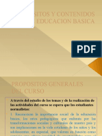 Propositos y Contenidos Presentacion