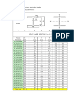 Standard Profile Inertia Calculator