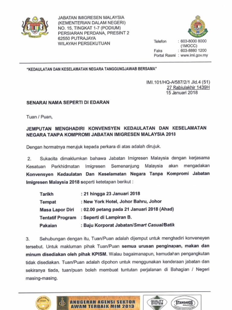 Jemputan Konvenysen Di Jb Pdf