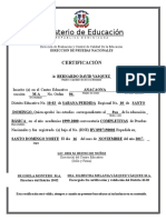 Certificacion de 8vo Rafael Yldefonso Paniagua Mesa