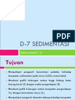 D 7 Sedimentasi