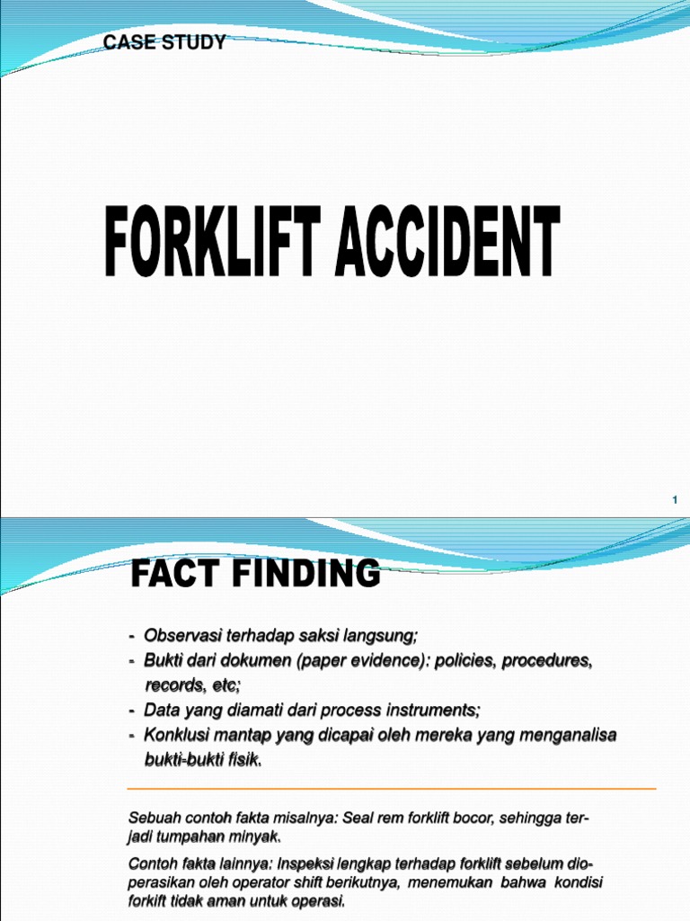 Forklift Accident (Case Study) | PDF