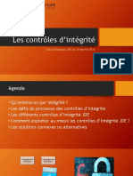 Les Contrôles D Intégrité. Club Utilisateurs JDE Du 29 Janvier 2015 PDF