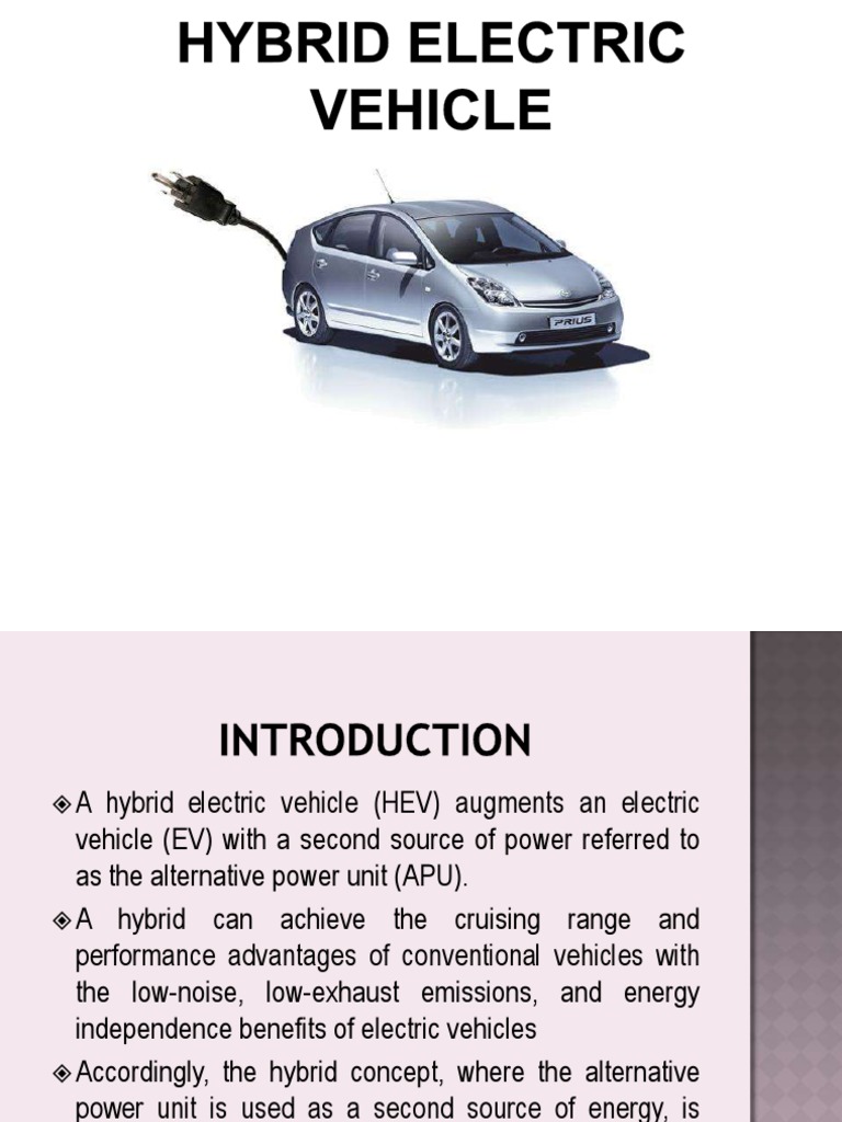 Hev 110809093417 Phpapp02 PDF | PDF | Electric Vehicle | Hybrid ...
