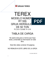 Tabla de Carga Terex RT555 1 PDF