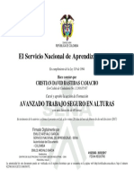 Certificado de Alturas