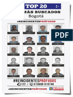 La Fiscalía Revela El Rostro de Los 20 Hombres Que Más Roban en El País