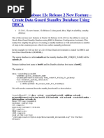 Dataguard - Standby Creation Using DBCA - 12c NewFeature