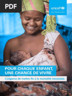 Rapport - L’Urgence de Mettre Fin à La Mortalité Néonatale