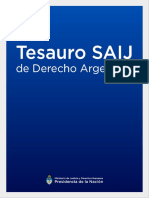 Tesauro SAIJ Derecho Argentino