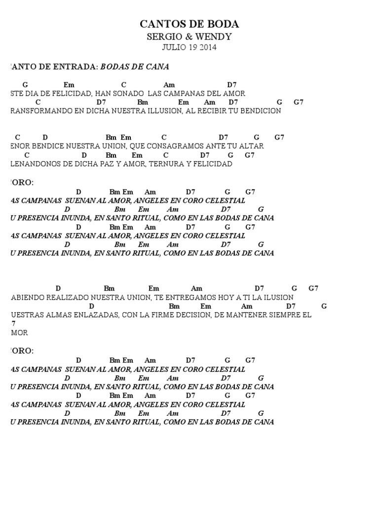 Cantos de Boda Para Musicos PDF