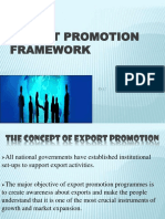 EXPORT PROMOTION FRAMEWORK