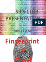 Physics Club Presentation: - Aritra Sarkar