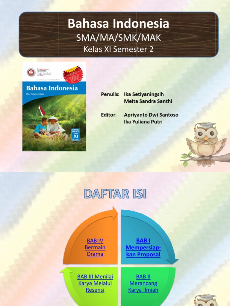 1 Power Point Pembelajaran Bahasa Indonesia Kelas Xi Semester 2