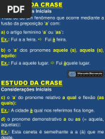  Crase (LÍNGUA PORTUGUESA)