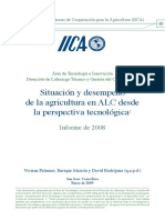 Situación y Desempeño Agricultura IICA 2008 Palmieri Et Al