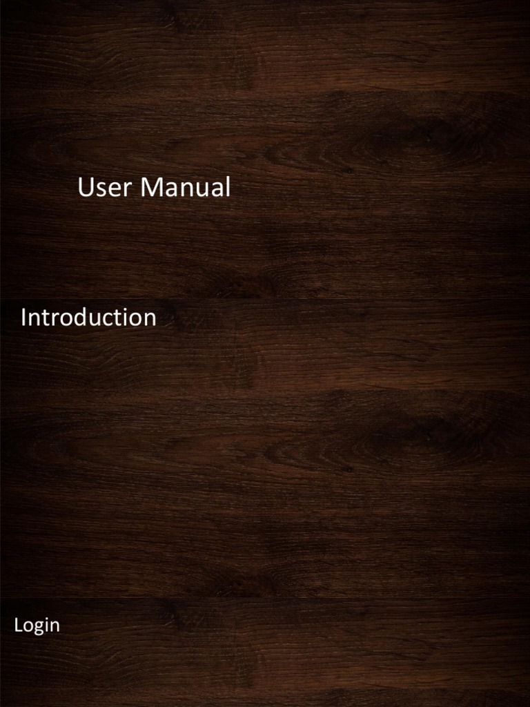 User Manual: Login Guide | PDF