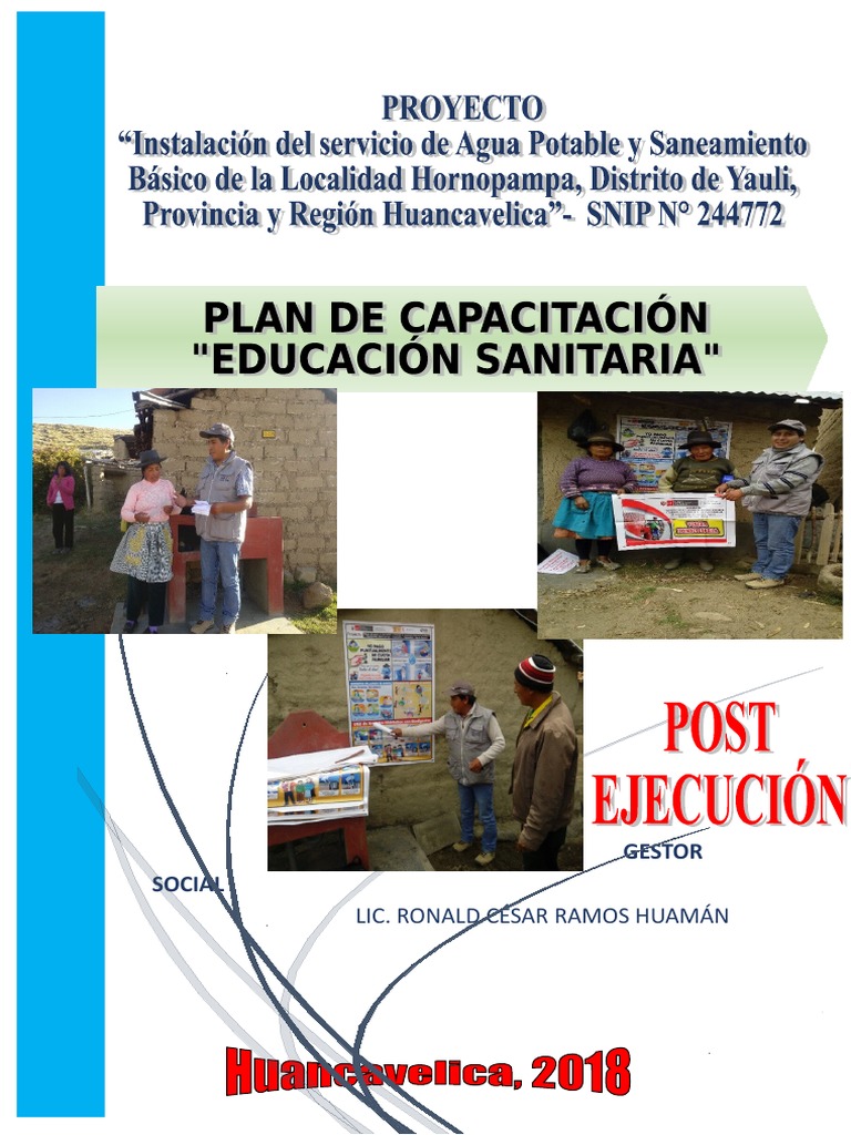 Plan de Capacitación en Educación Sanitaria | PDF | Aprendizaje ...