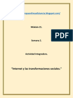 Modulo 21 - M21S2AI4 - Internet y Las Transformaciones Sociales