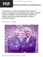 Comum_ Uma Alternativa Política Ao Neoliberalismo – Blog Da Boitempo
